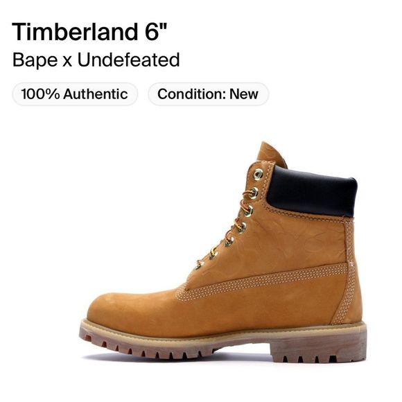 Timberland 6” Bape X Undefeated - Picture 4 of 8